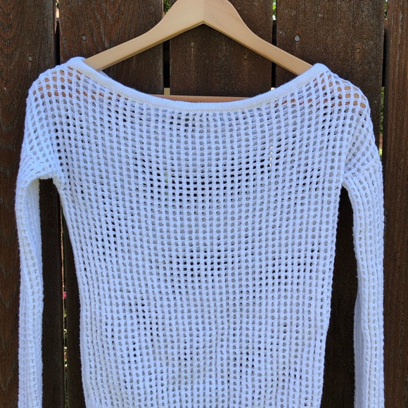 James Perse White Linen Blend Sweater - Picture 10 of 14